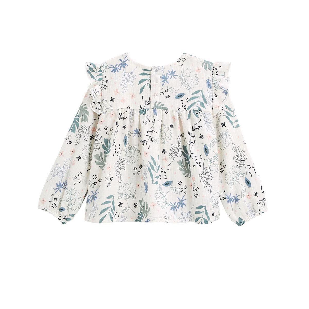 Petit Béguin Blouse enfant en gaze de coton Belle de Nuit