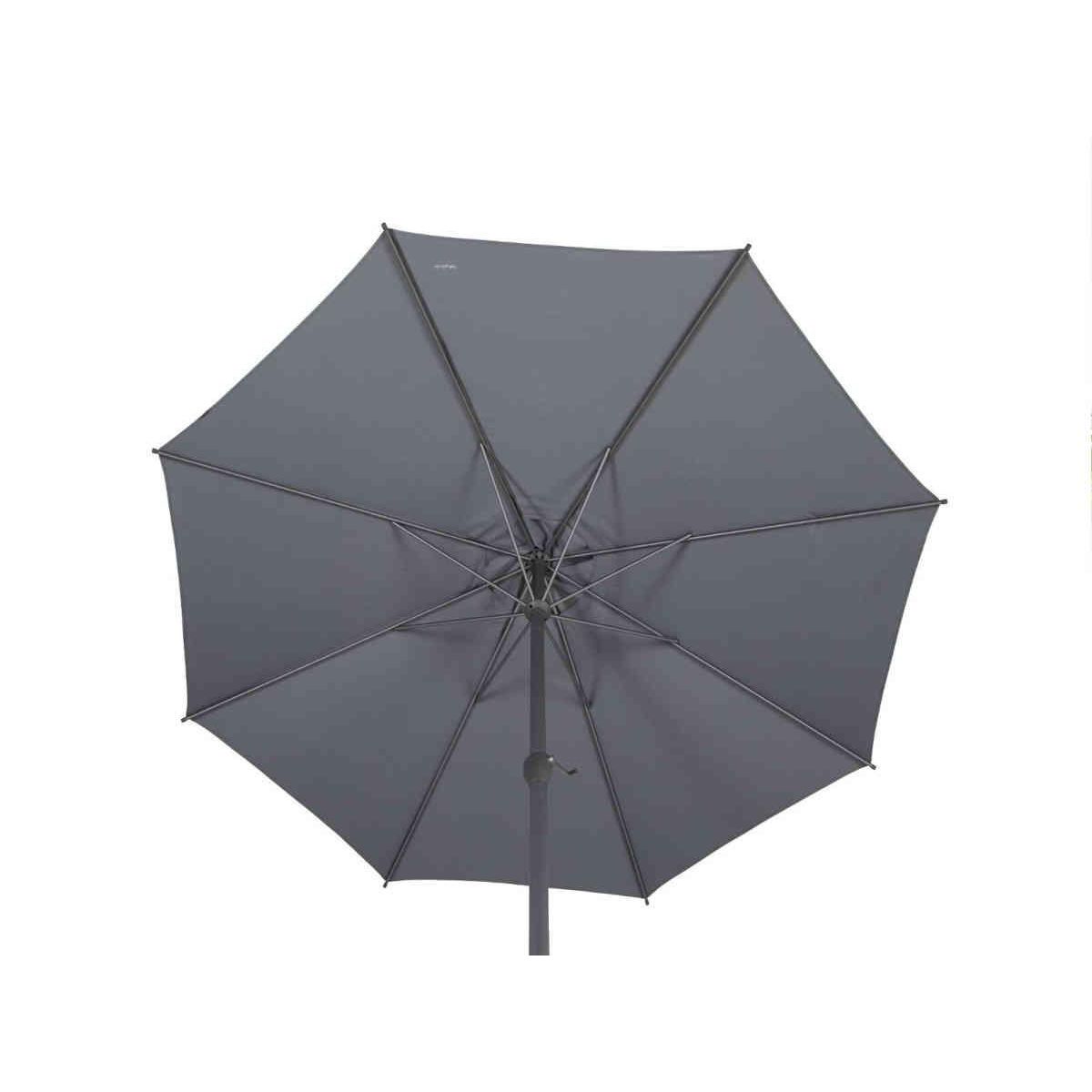 HESPERIDE Parasol droit rond Loompa Ardoise - 3 m - Hespéride