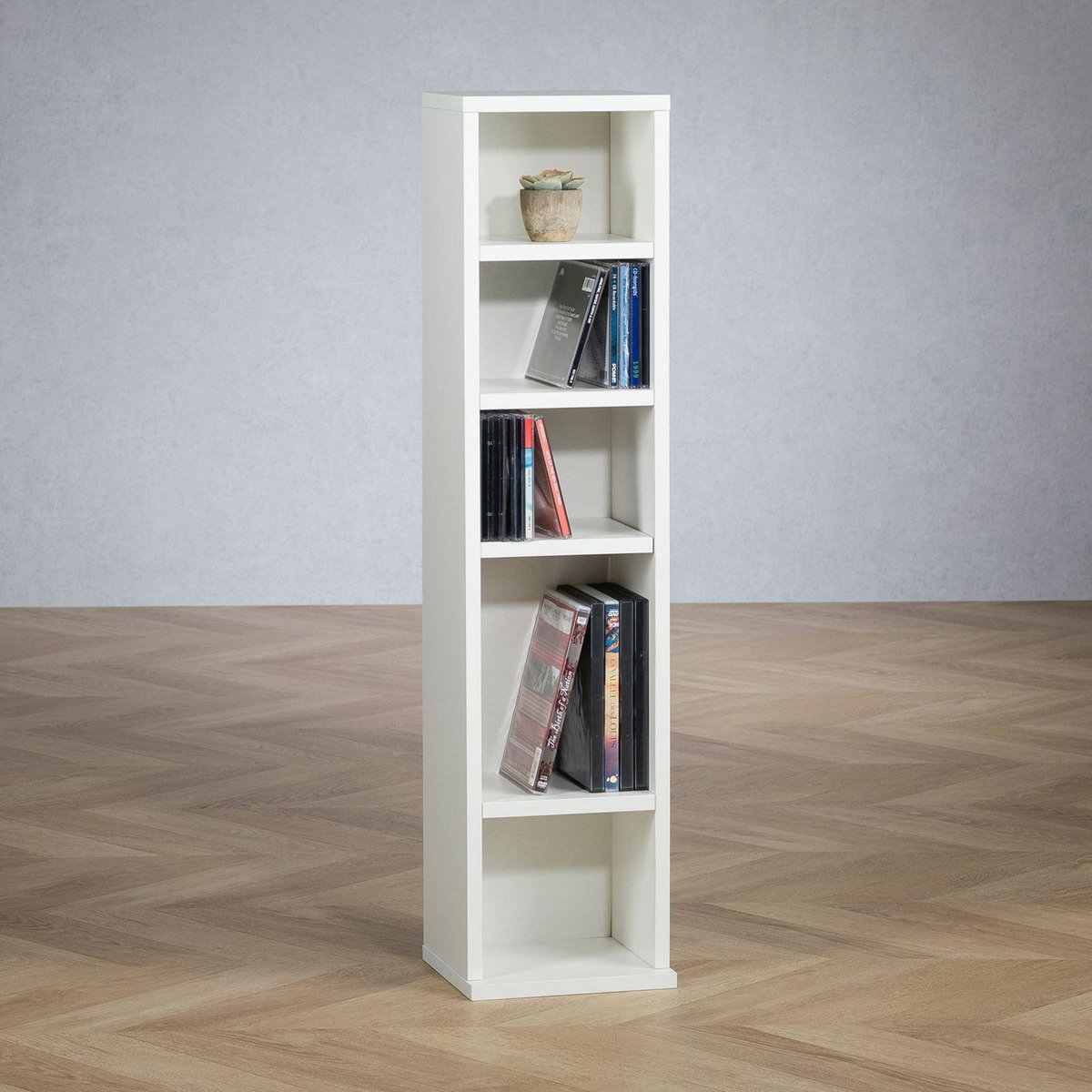 IDIMEX Étagère pour CD et DVD MELODIE, en bois