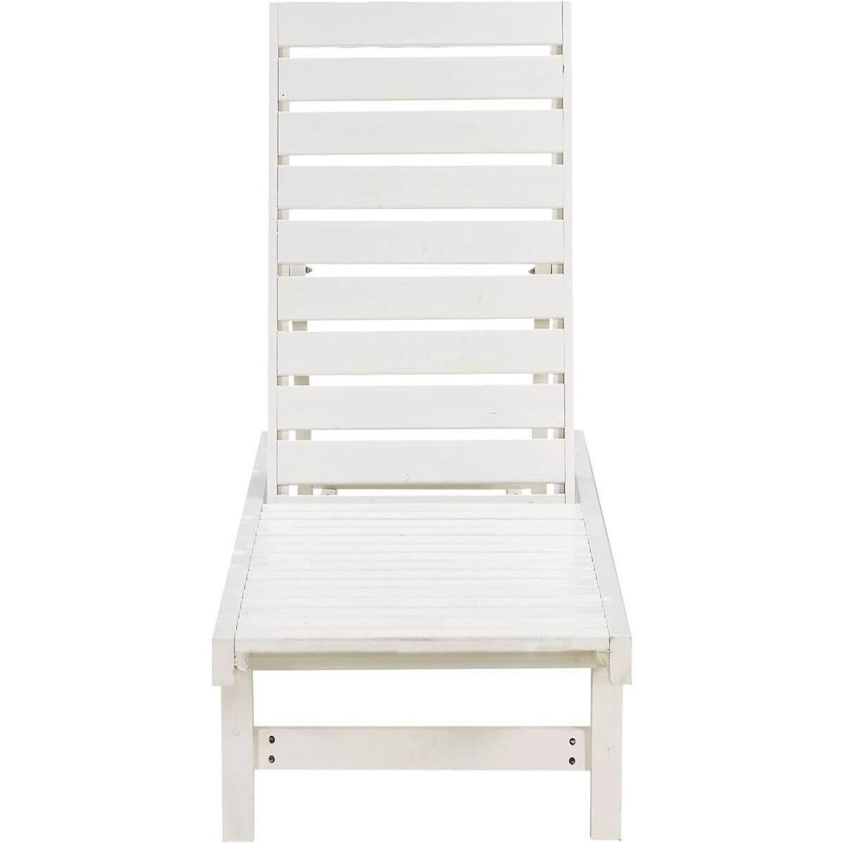 Habitat et Jardin Bain de Soleil en bois  Rawai  - Blanc