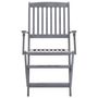 Voir la diapositive 5 : VIDAXL Chaises pliables d'exterieur lot de 2 et coussins Bois d'acacia