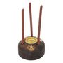 Voir la diapositive 3 : ATMOSPHERA Coffret d'Encens en Bois  Taly  25cm Marron
