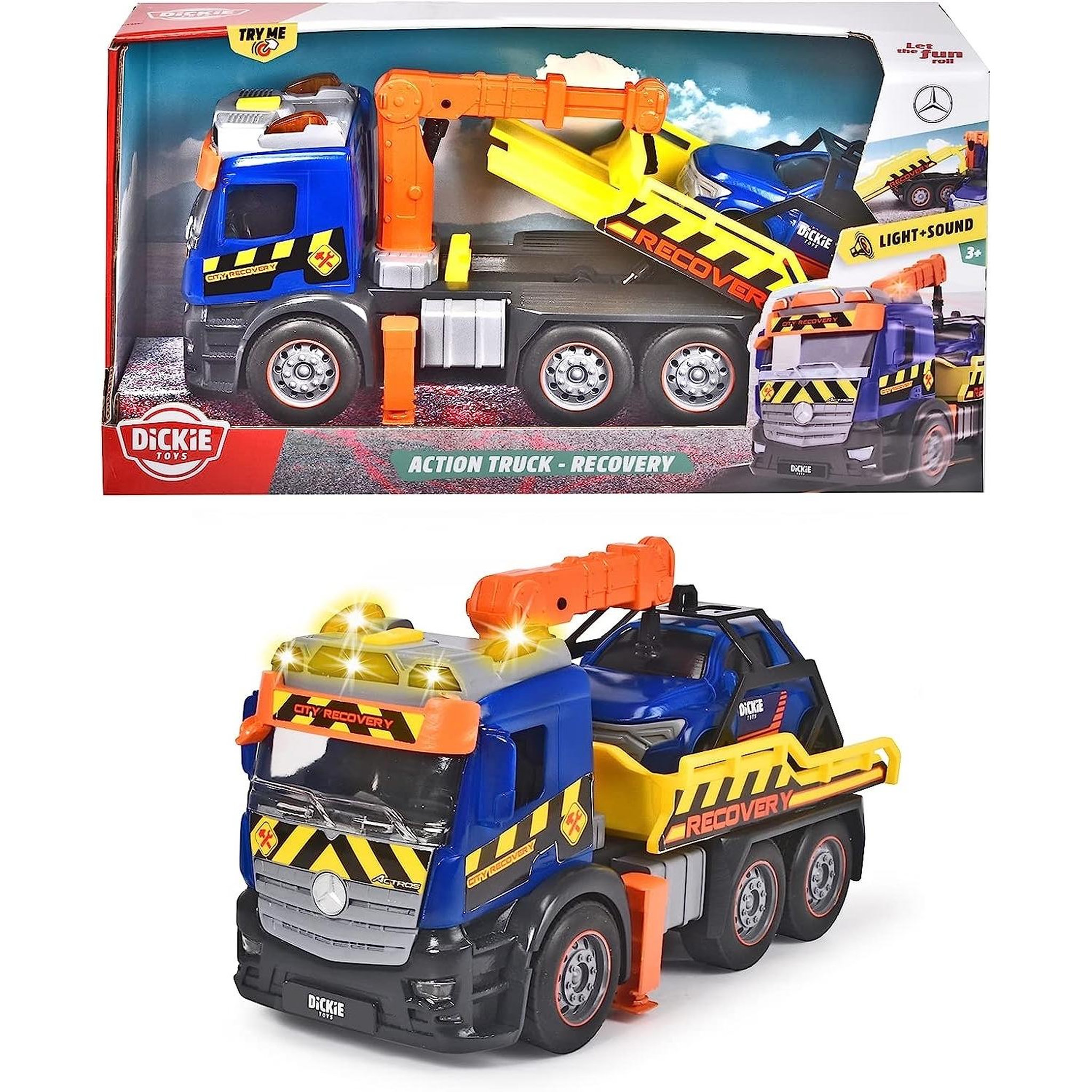Dickie Toys Action Truck Camion de dépannage Recovery 26cm