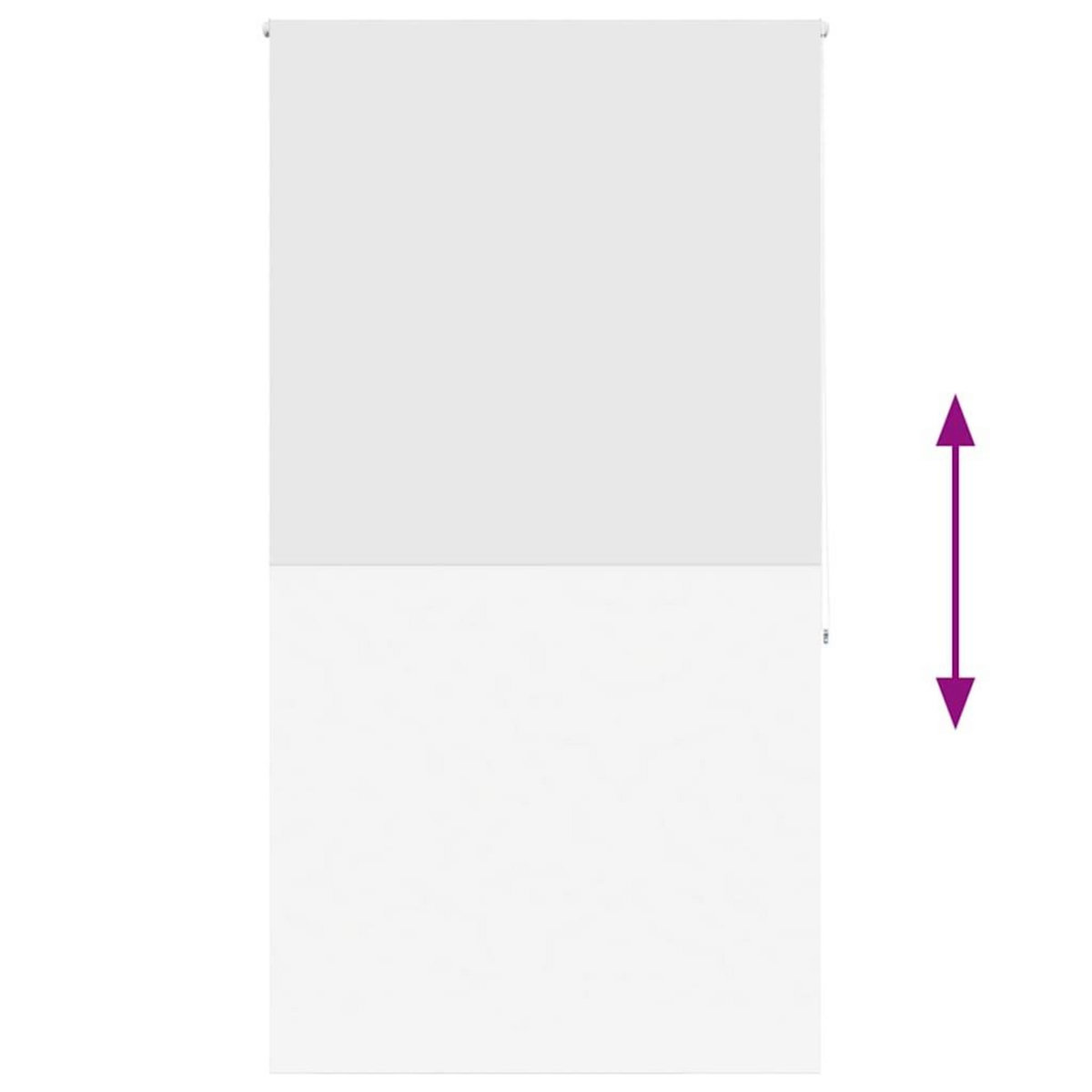 VIDAXL Store enrouleur de douche 130x240 cm largeur du tissu 126 cm