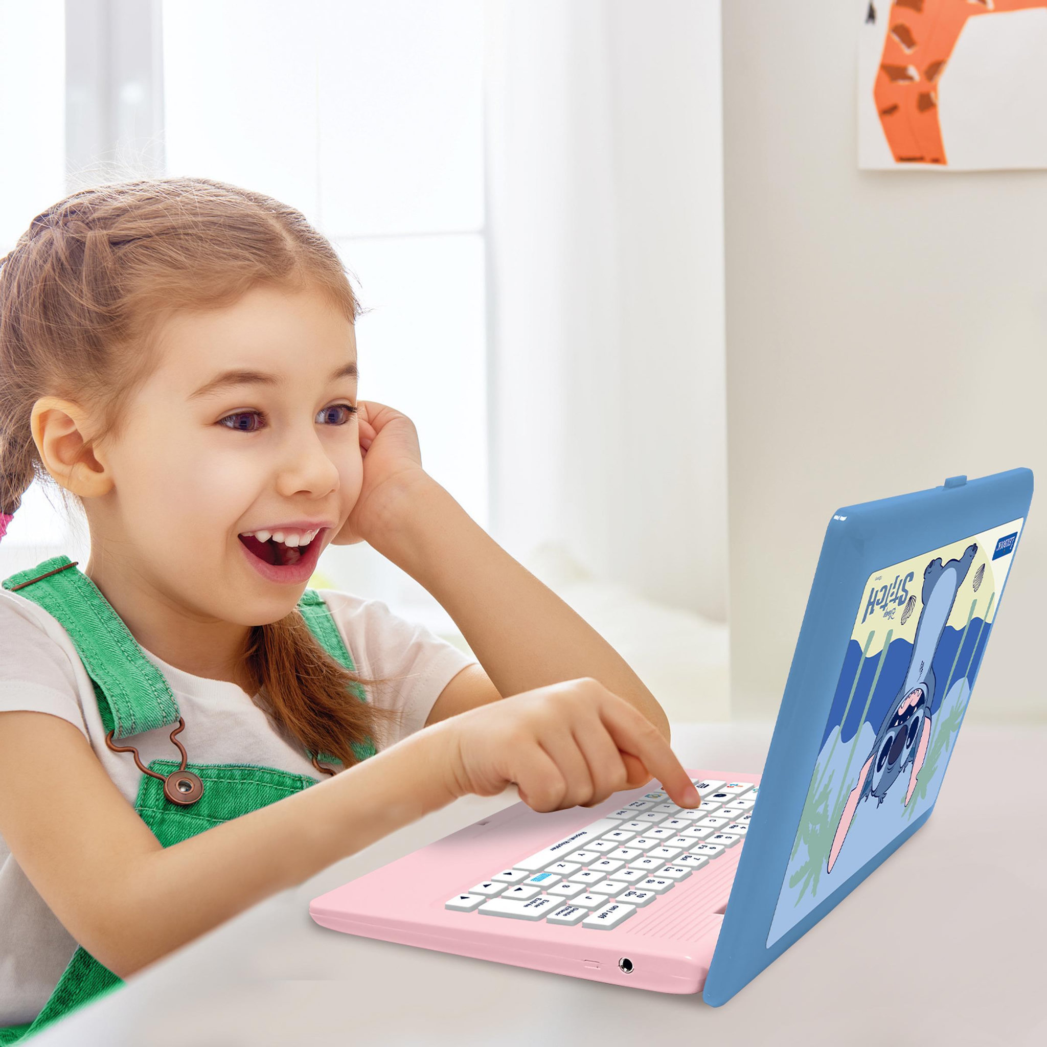Voir la diapositive 5 : Lexibook Ordinateur éducatif bilingue avec 164 activités au design Stitch (EN/FR)