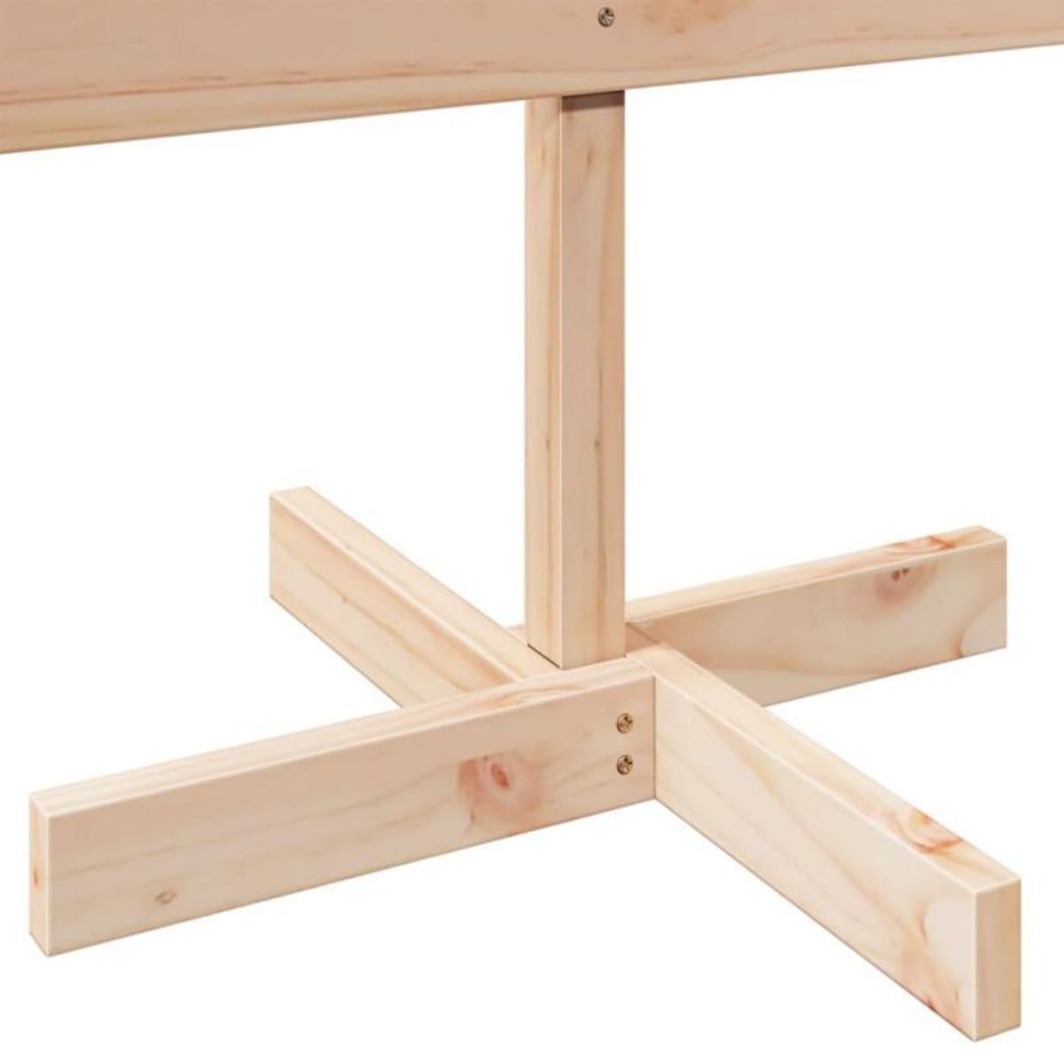 VIDAXL Arbre de Noël en bois pour décoration 110 cm bois massif