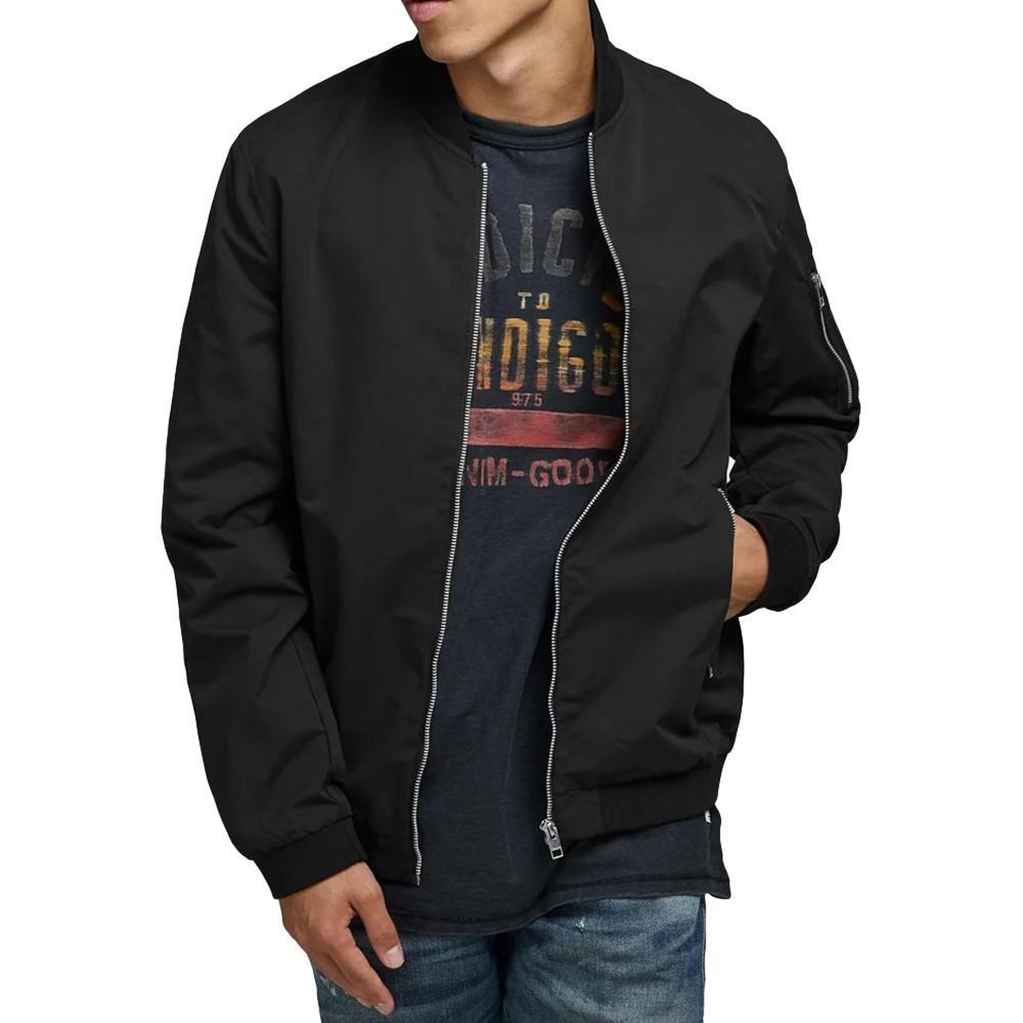 Voir la diapositive 2 : Jack & Jones Bomber noir homme jack & jones mash