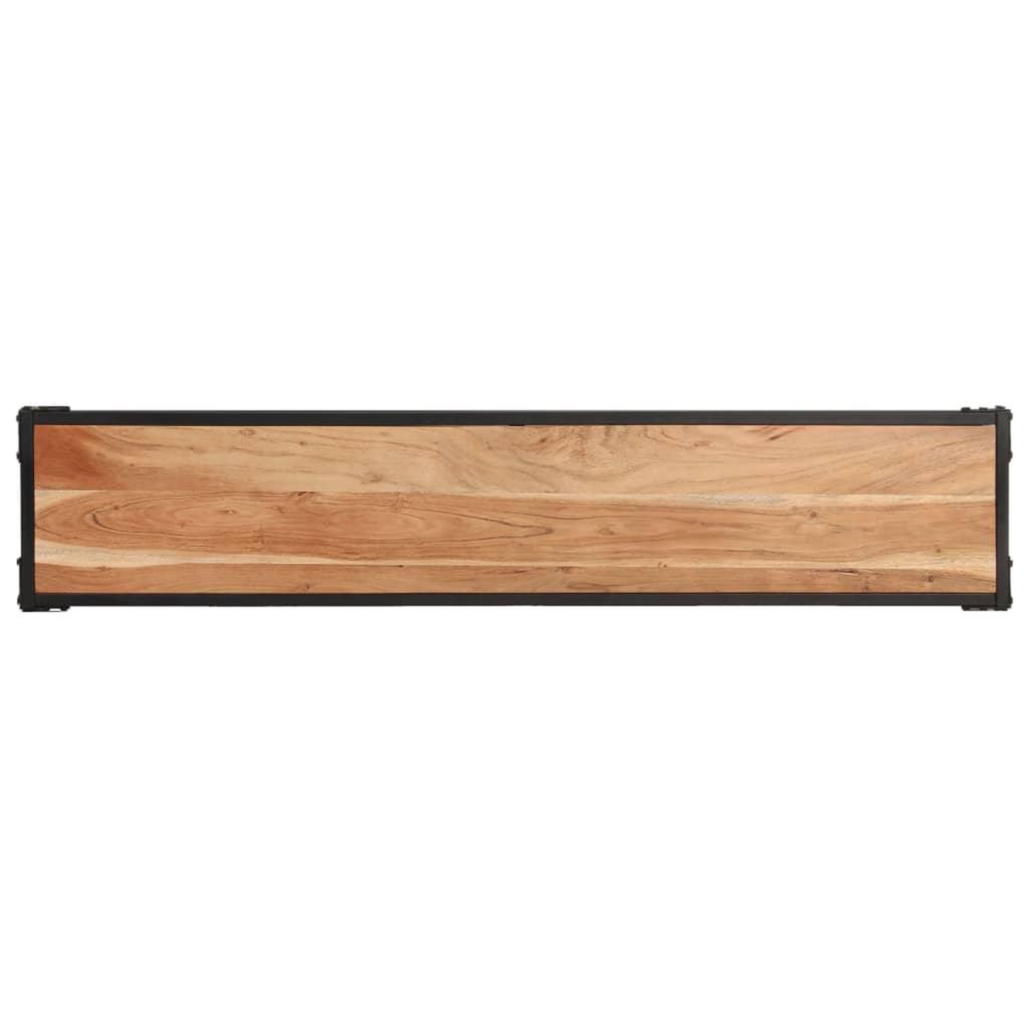 Voir la diapositive 3 : VIDAXL Meuble TV 150x30x40 cm Bois d'acacia massif