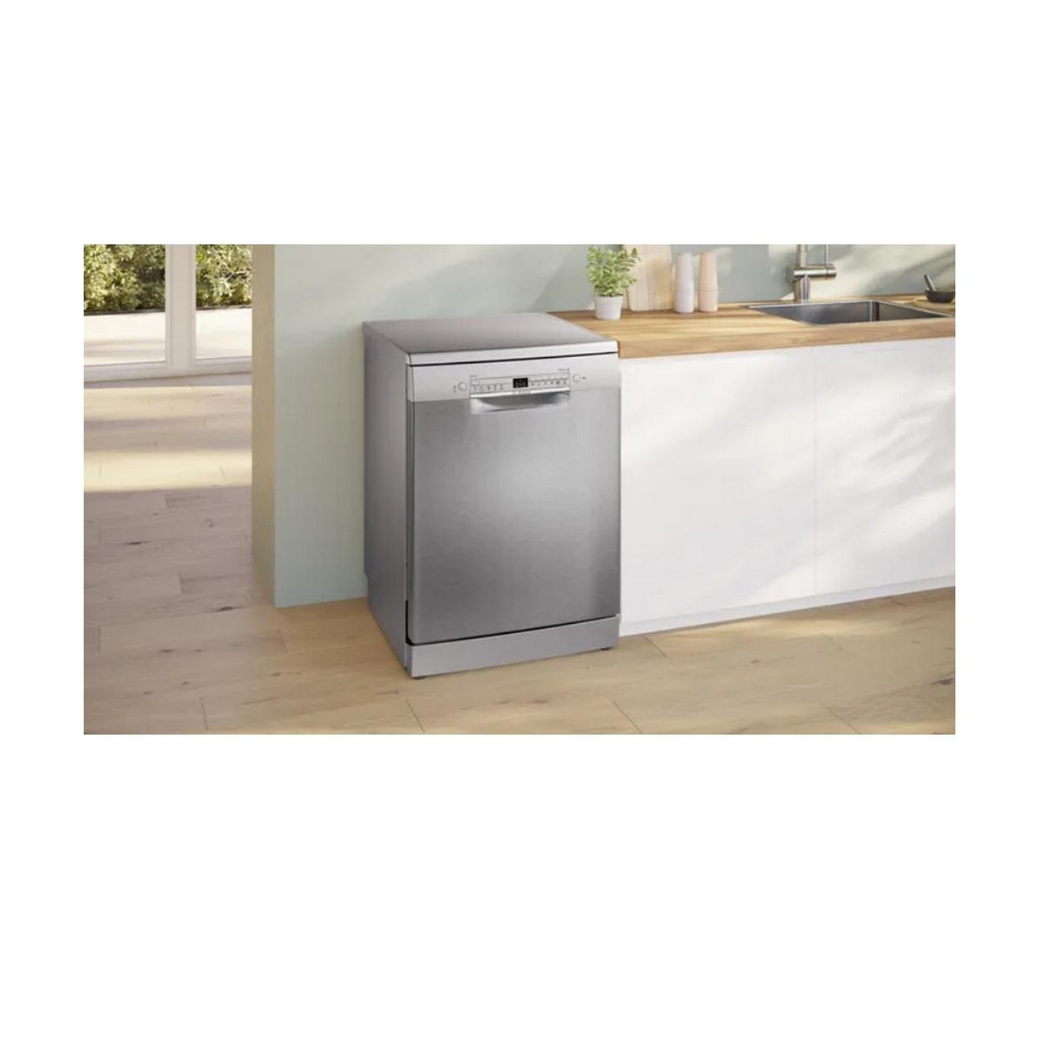 Voir la diapositive 4 : BOSCH Lave-vaisselle 60cm 14couverts 46db acier brossé - sms2hvi02e