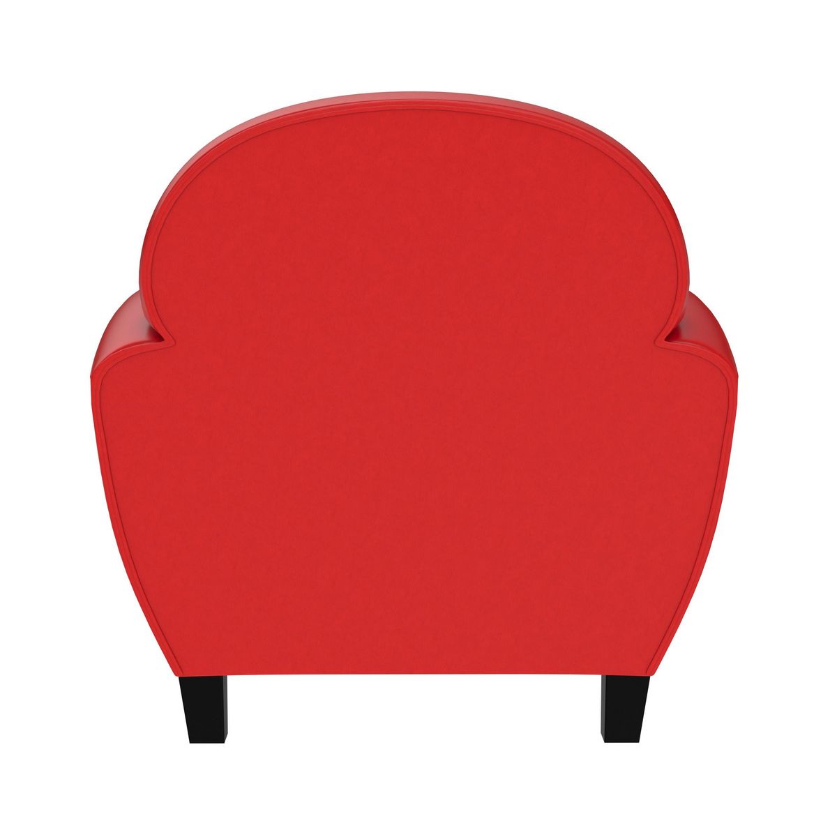Rendez vous déco Fauteuil noir en croute de cuir enduite - Club