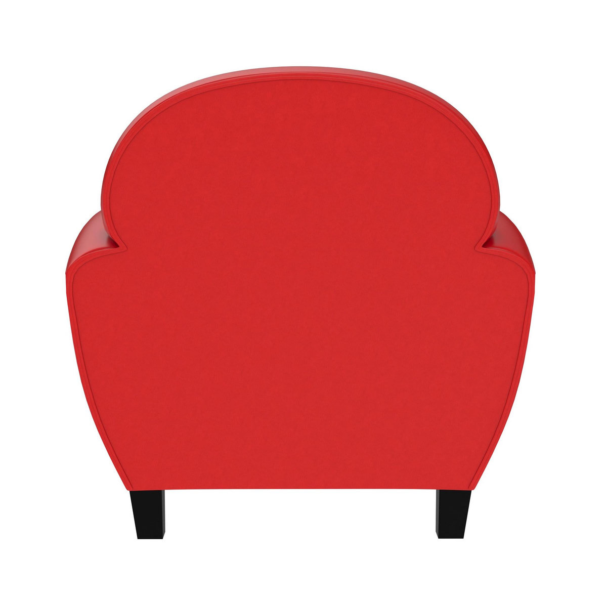 Rendez vous déco Fauteuil noir en croute de cuir enduite - Club