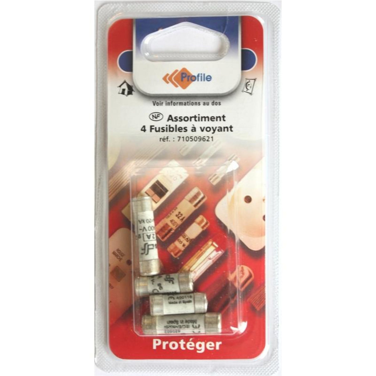 Profile Assortiment 4 fusibles à voyant