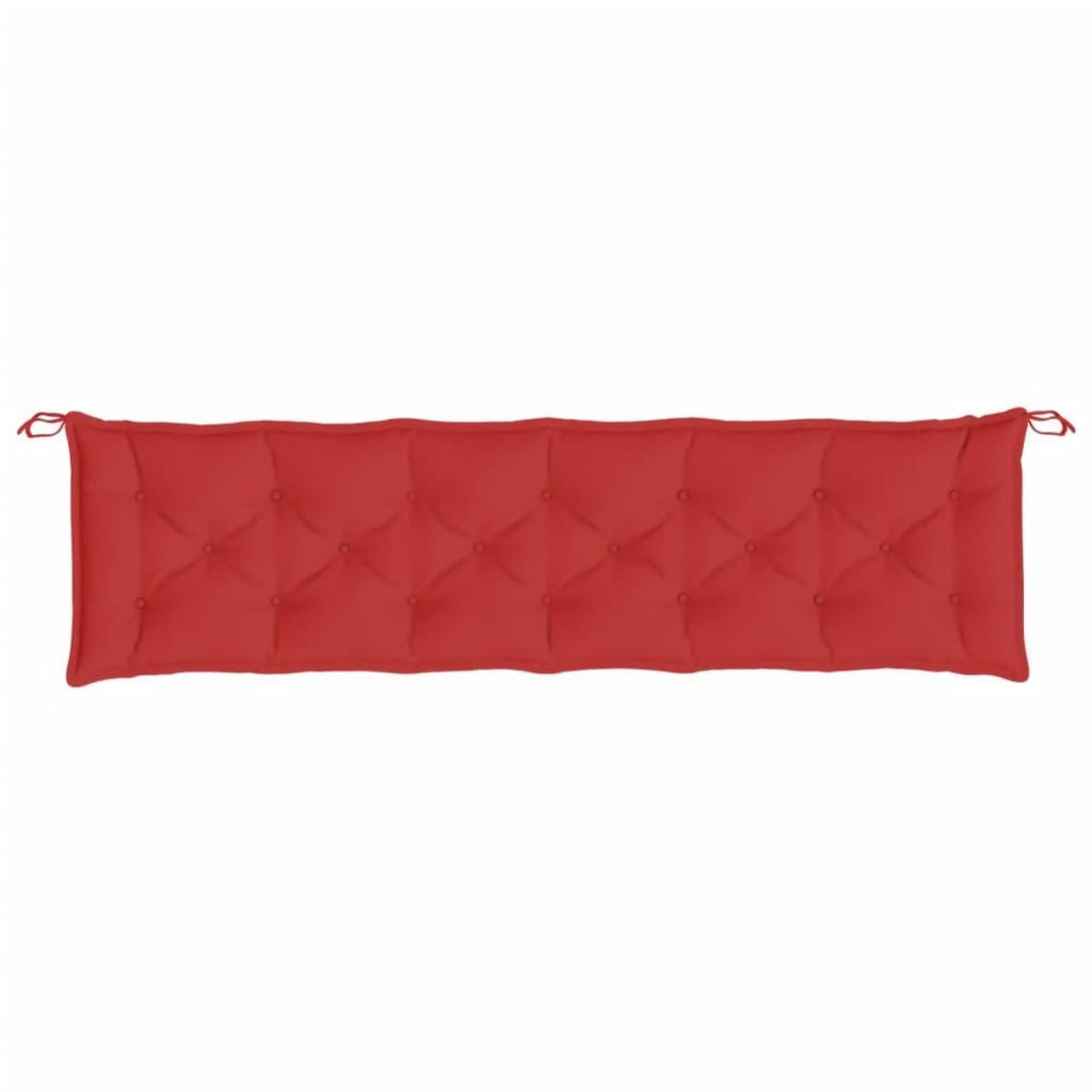VIDAXL Coussins de banc jardin lot de 2 rouge 200x50x7 cm tissu Oxford
