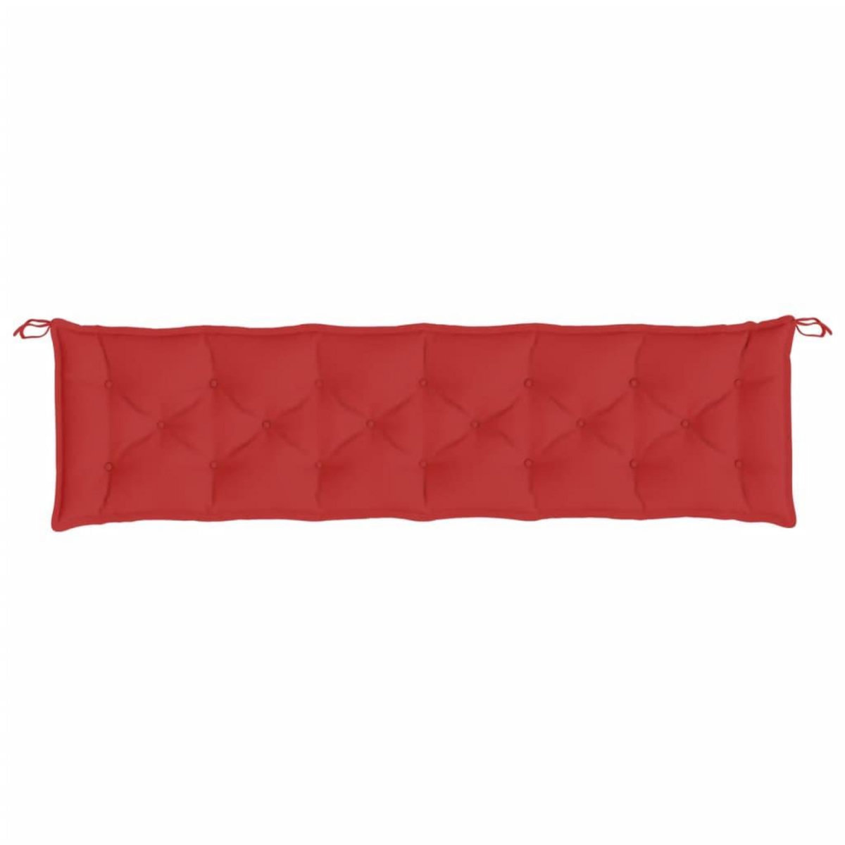 VIDAXL Coussins de banc jardin lot de 2 rouge 200x50x7 cm tissu Oxford
