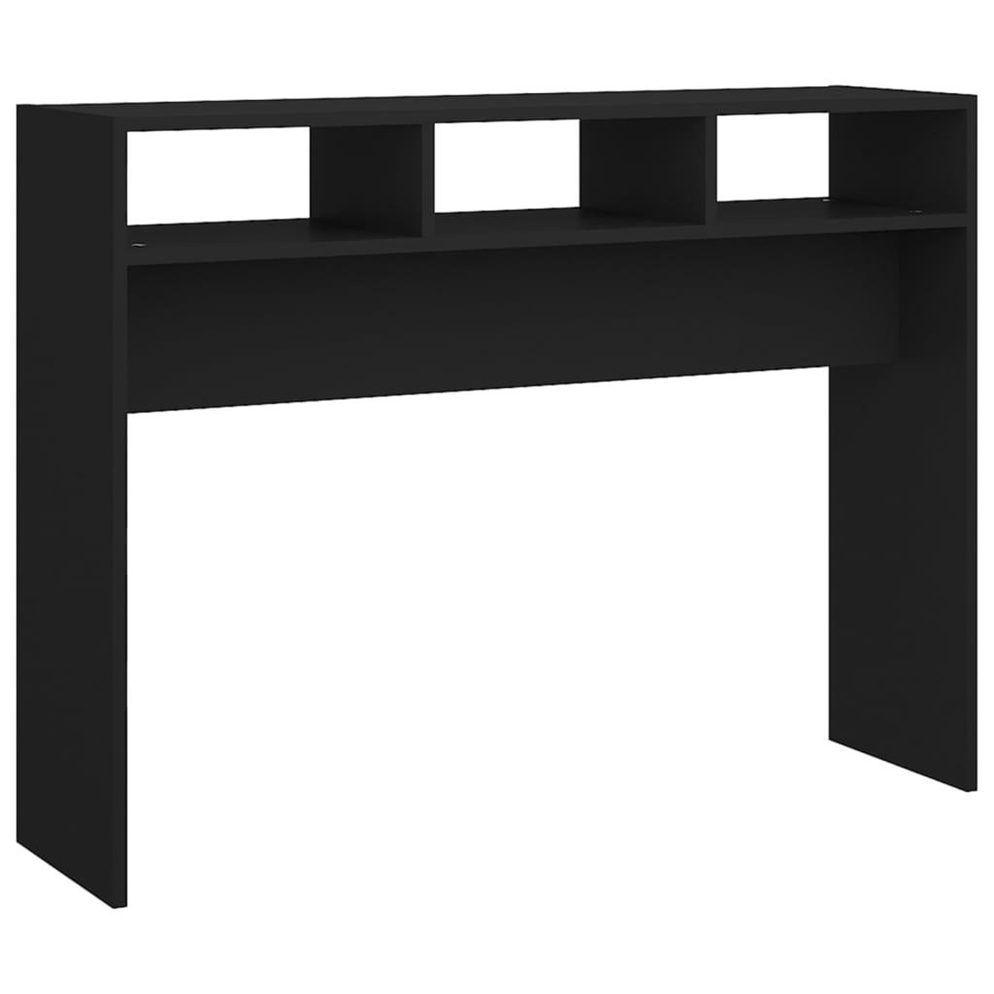 Voir la diapositive 2 : VIDAXL Table console noir 105x30x80 cm bois d'ingenierie