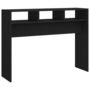 Voir la diapositive 2 : VIDAXL Table console noir 105x30x80 cm bois d'ingenierie