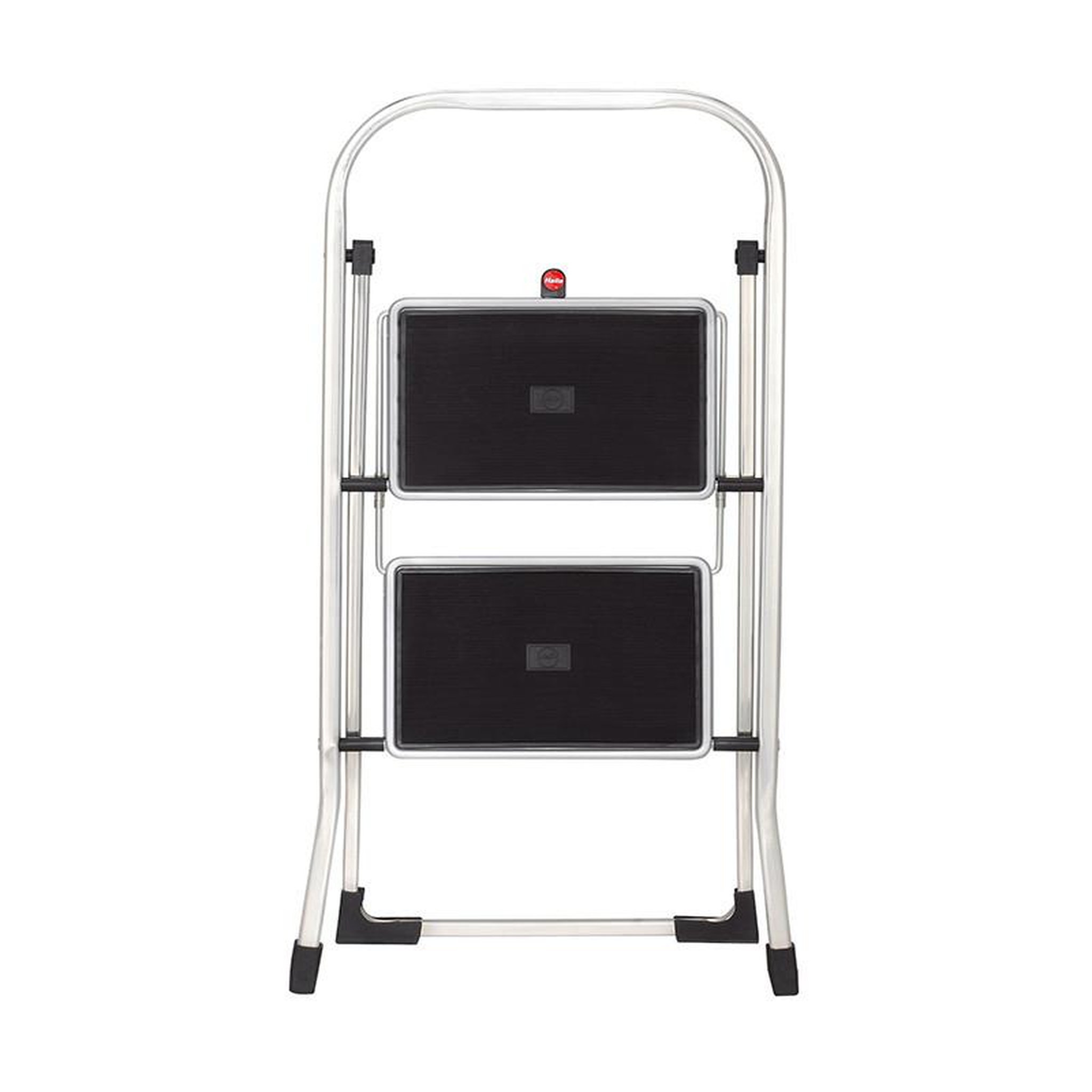 Voir la diapositive 3 : HAILO Marche pied 2 marches pliable antidérapant en aluminium hailo k30