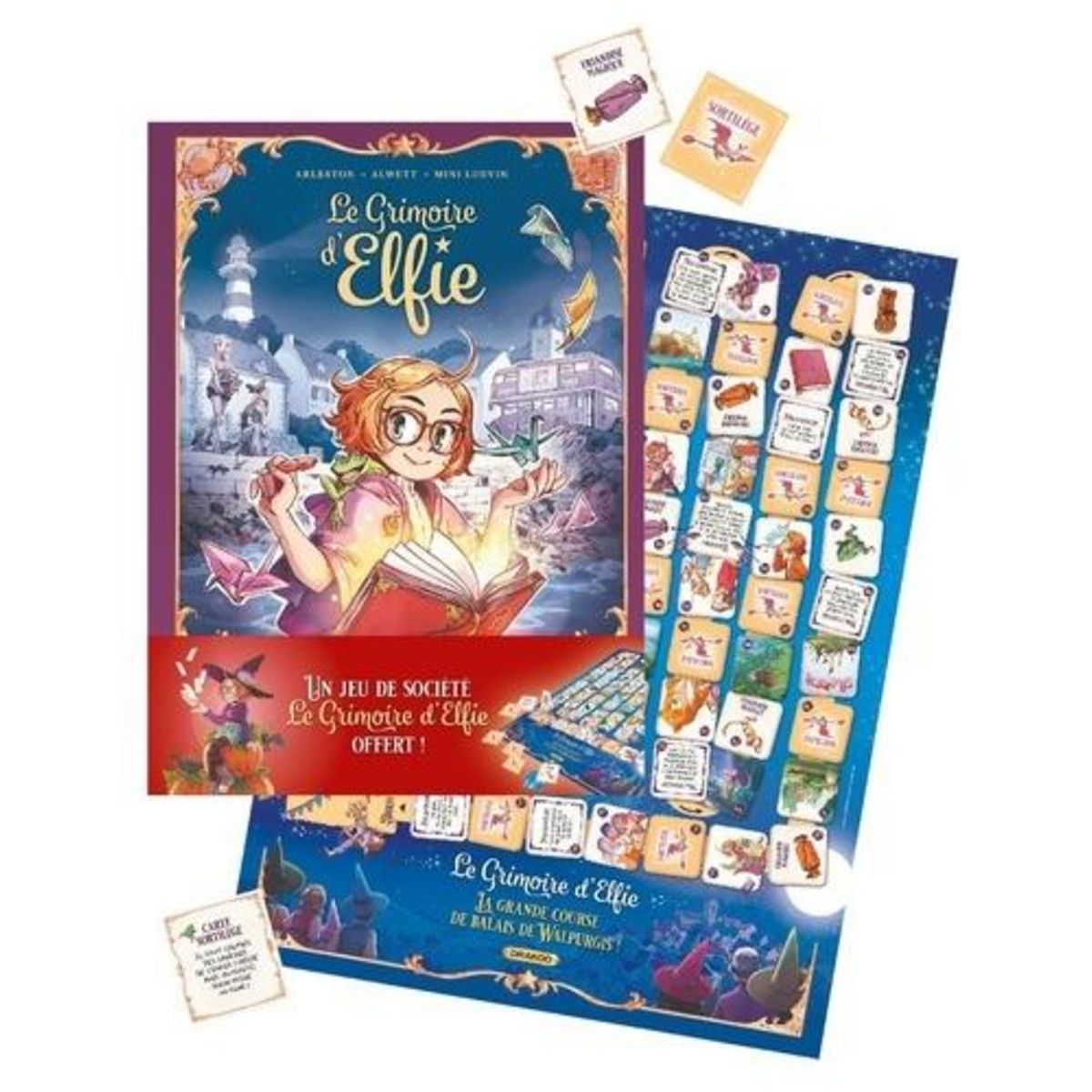 LE GRIMOIRE D'ELFIE TOME 1 : L'ILE PRESQUE. AVEC LE JEU DE PLATEAU LE GRIMOIRE D'ELFIE OFFERT, Arleston Christophe