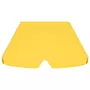 VIDAXL Toit de rechange balançoire jaune 188/168x145/110 cm