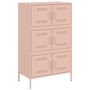 Voir la diapositive 2 : VIDAXL Buffet haut rose 68x39x113 cm acier