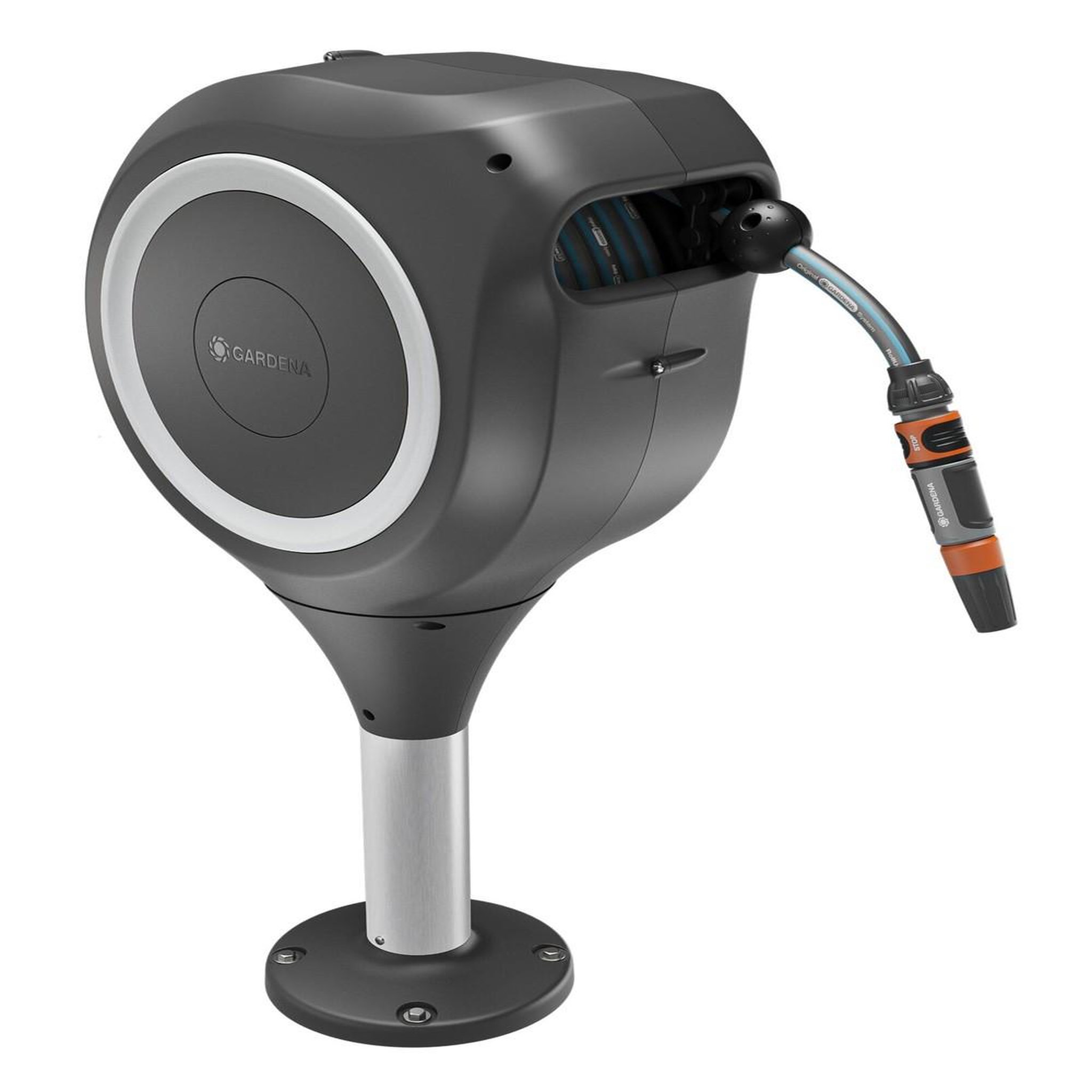 Gardena Dévidoir automatique pour terrasse RollUp S 15m - Blanc