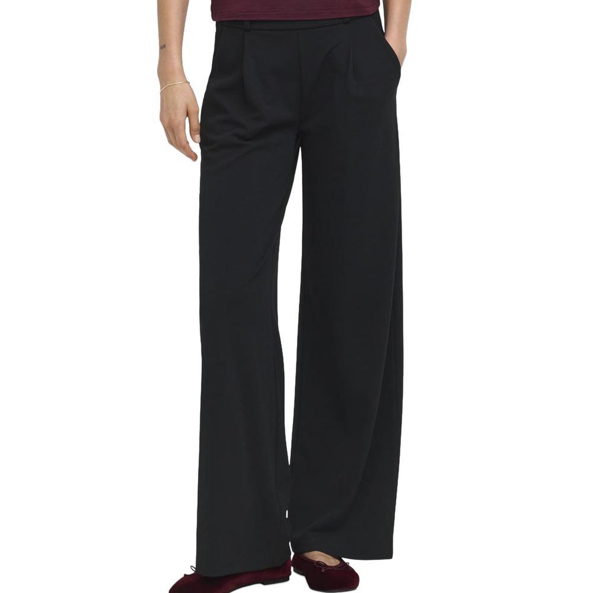 JACQUELINE DE YONG Pantalon noir femme jdy geggo 15208430. Coloris disponibles : Noir
