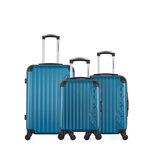 AMERICAN TRAVEL AMERICAN TRAVEL - Lot de 3 - Valise weekend, valise cabine et valise cabine XXS BUDAPEST. Coloris disponibles : Gris