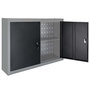 Voir la diapositive 4 : VIDAXL Armoire a outils murale Style Industriel Metal Gris et noir
