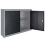 Voir la diapositive 4 : VIDAXL Armoire a outils murale Style Industriel Metal Gris et noir