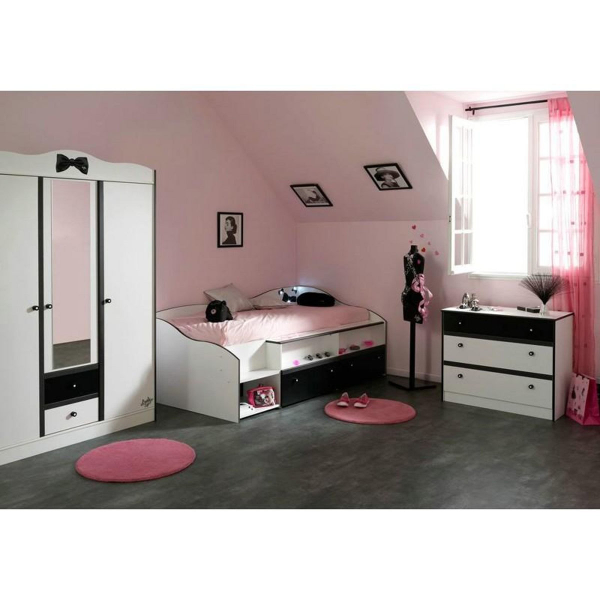 Paris Prix Lit Enfant Combiné 90x190cm  Cambridge  Blanc