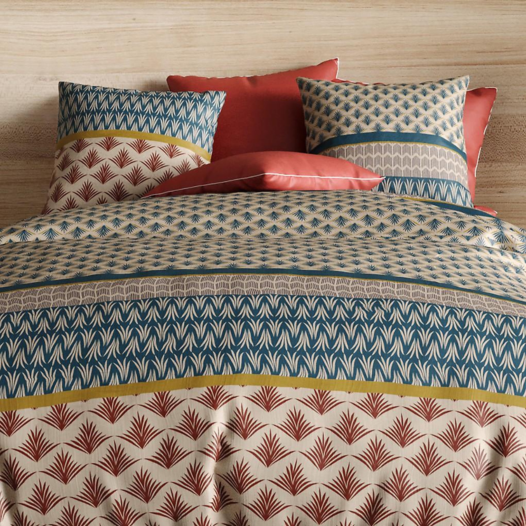 Voir la diapositive 3 : ATELIER DU COTON Parure housse de couette 100% coton 71fils manille