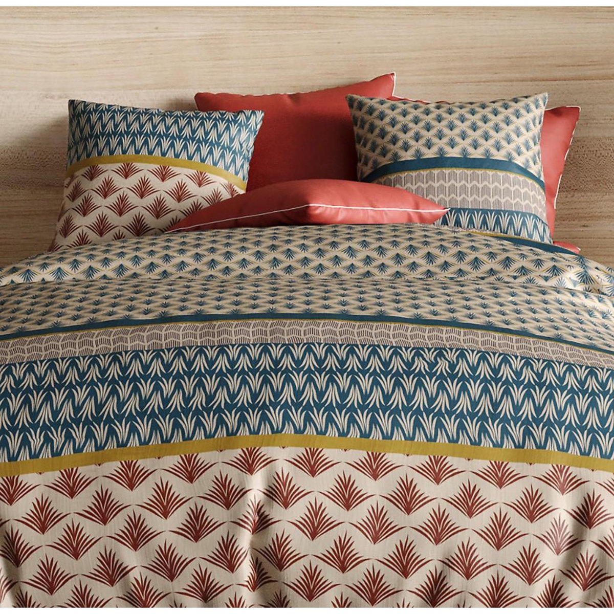 ATELIER DU COTON Parure housse de couette 100% coton 71fils manille