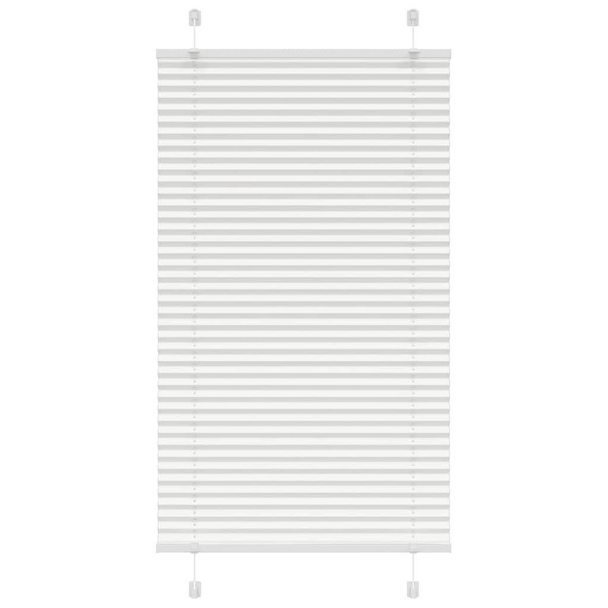 VIDAXL Store plisse blanc 75x100 cm largeur du tissu 74,4 cm polyester