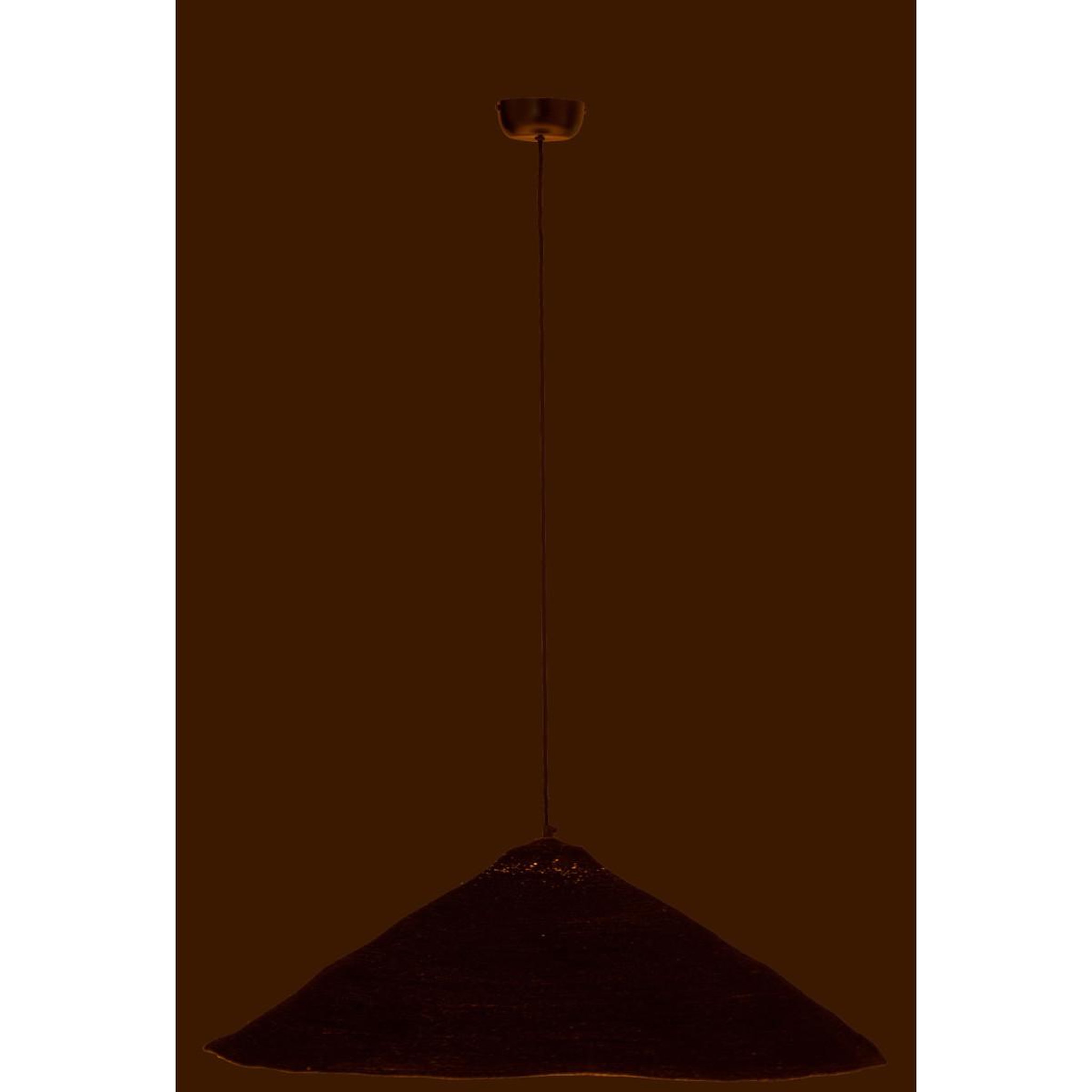 Voir la diapositive 4 : J-LINE Lampe suspension chapeau  moonj  80cm noir