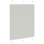 Voir la diapositive 4 : VIDAXL Store plisse gris clair 105x100cm largeur du tissu 104,4cm