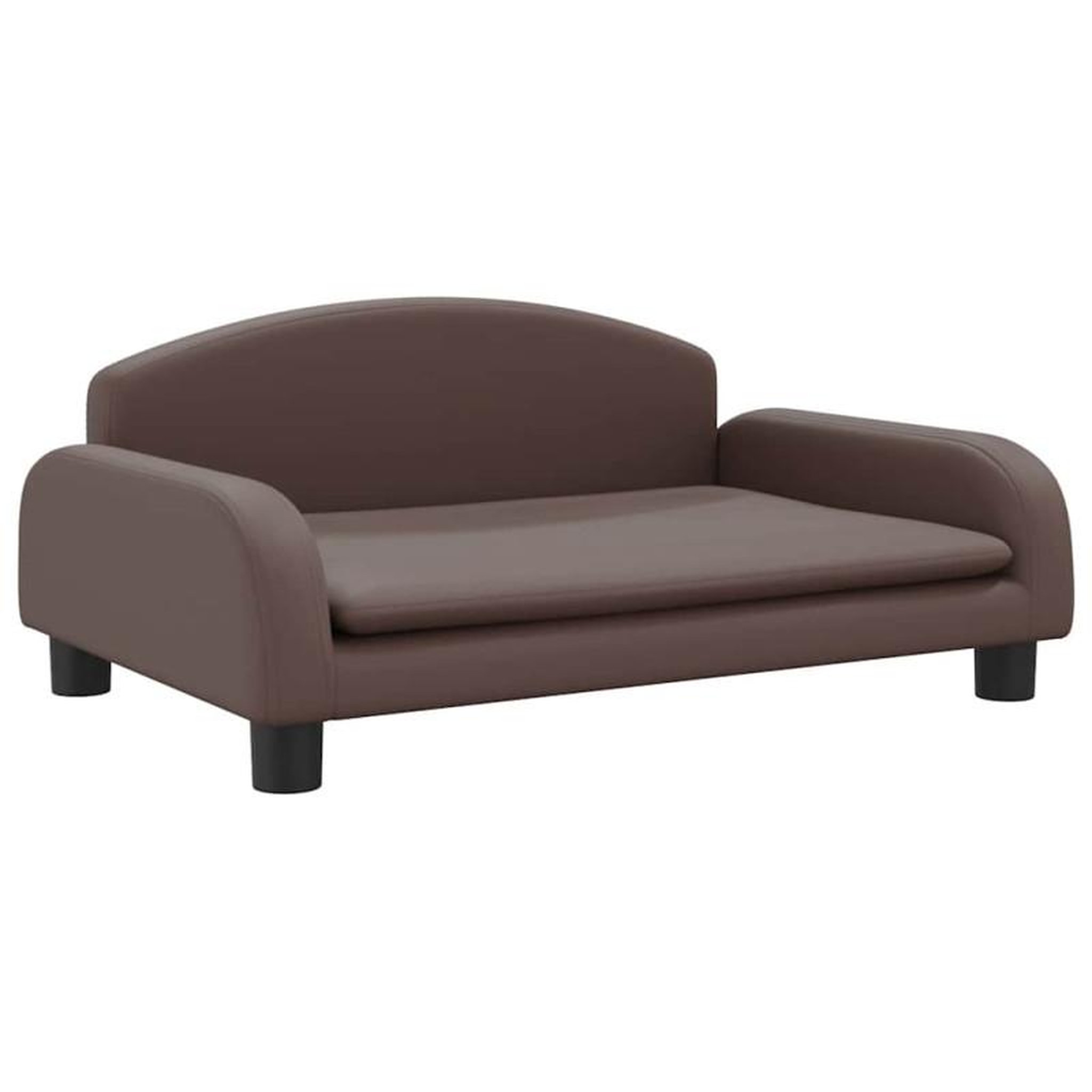 Voir la diapositive 2 : VIDAXL Lit pour chien marron 70x45x30 cm similicuir