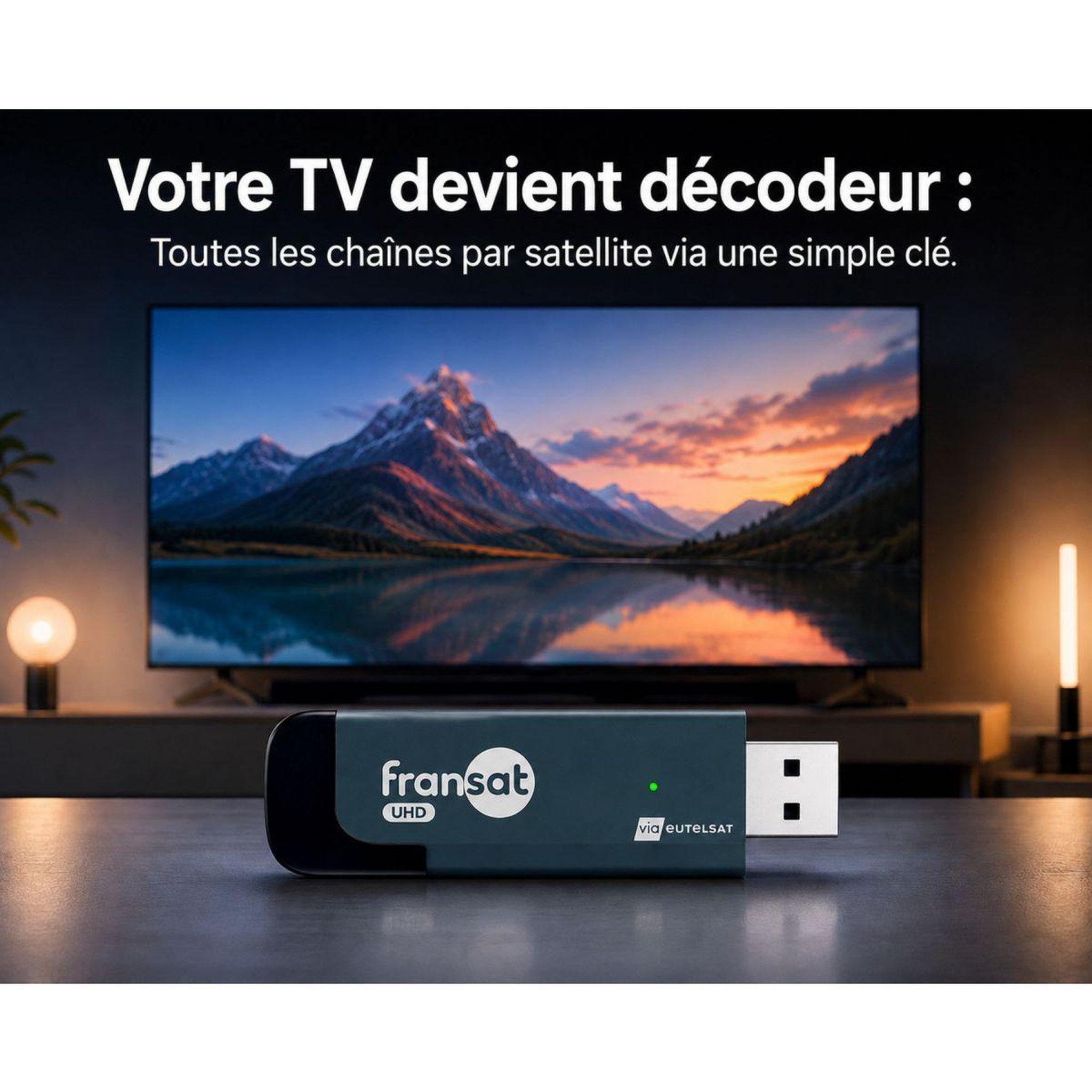 Voir la diapositive 2 : CGV Décodeur satellite e-stick 4k
