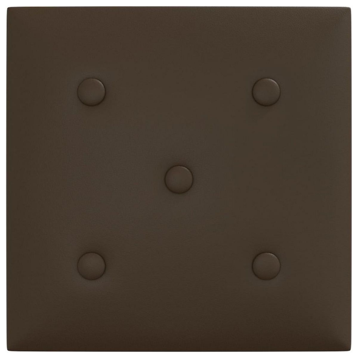 VIDAXL Panneaux muraux 12 pcs Marron 30x30 cm Similicuir 1,08 m^2