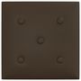 Voir la diapositive 5 : VIDAXL Panneaux muraux 12 pcs Marron 30x30 cm Similicuir 1,08 m^2