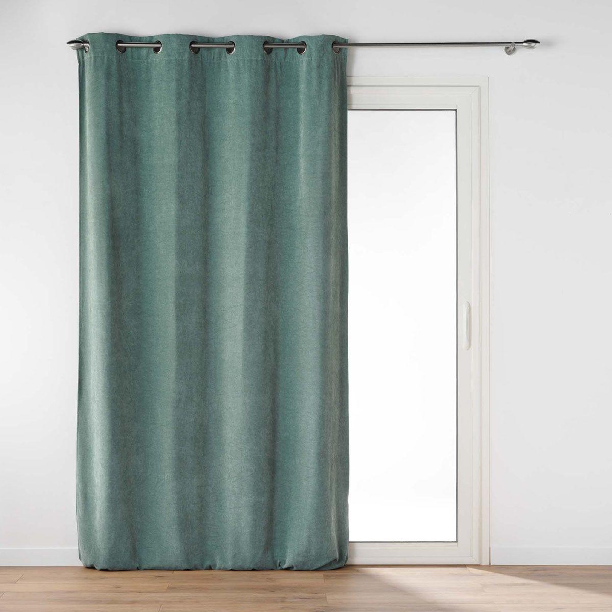 Douceur d'Intérieur Rideau à œillets velours  novana  135x260cm sauge