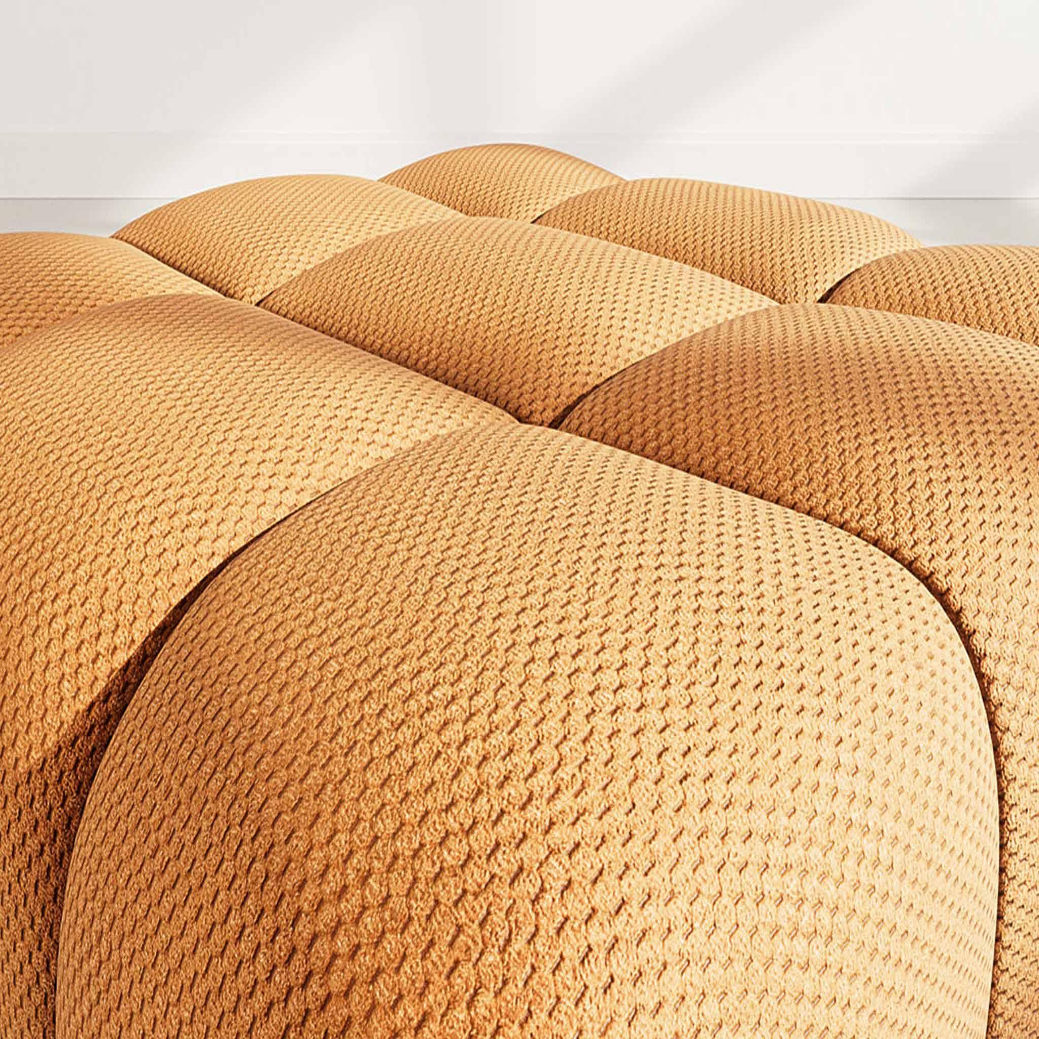Voir la diapositive 4 : LISA DESIGN Ruby - pouf en velours texturé
