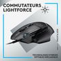 Voir la diapositive 3 : Logitech Souris Gamer Filaire G502X filaire noir + tapis G240