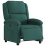 Voir la diapositive 3 : VIDAXL Fauteuil inclinable electrique Vert fonce Tissu