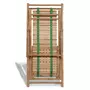 VIDAXL Chaise de terrasse d'exterieur avec repose-pied Bambou