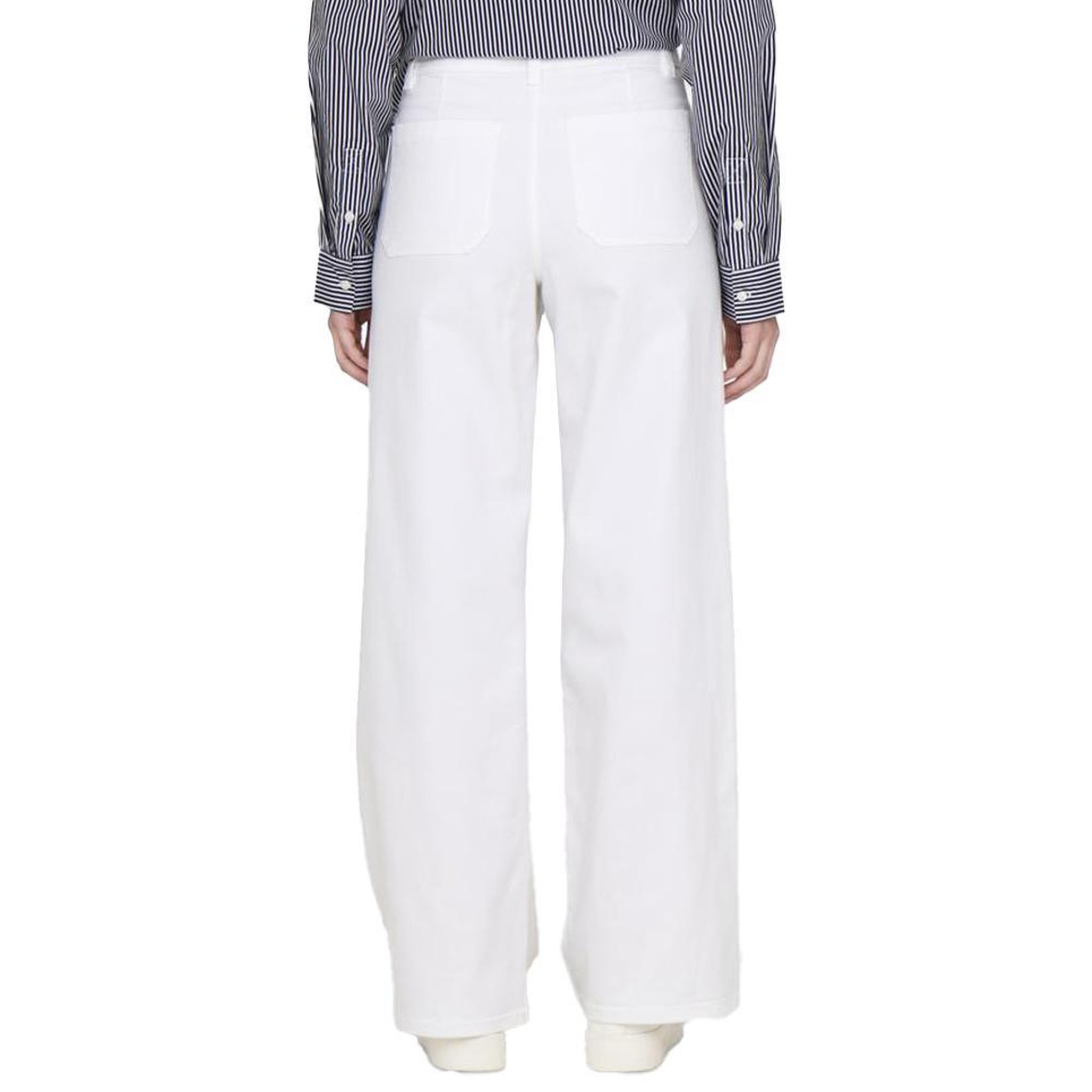 Voir la diapositive 2 : JACQUELINE DE YONG Jean Loose Fluide Blanc Femme JDY Iris
