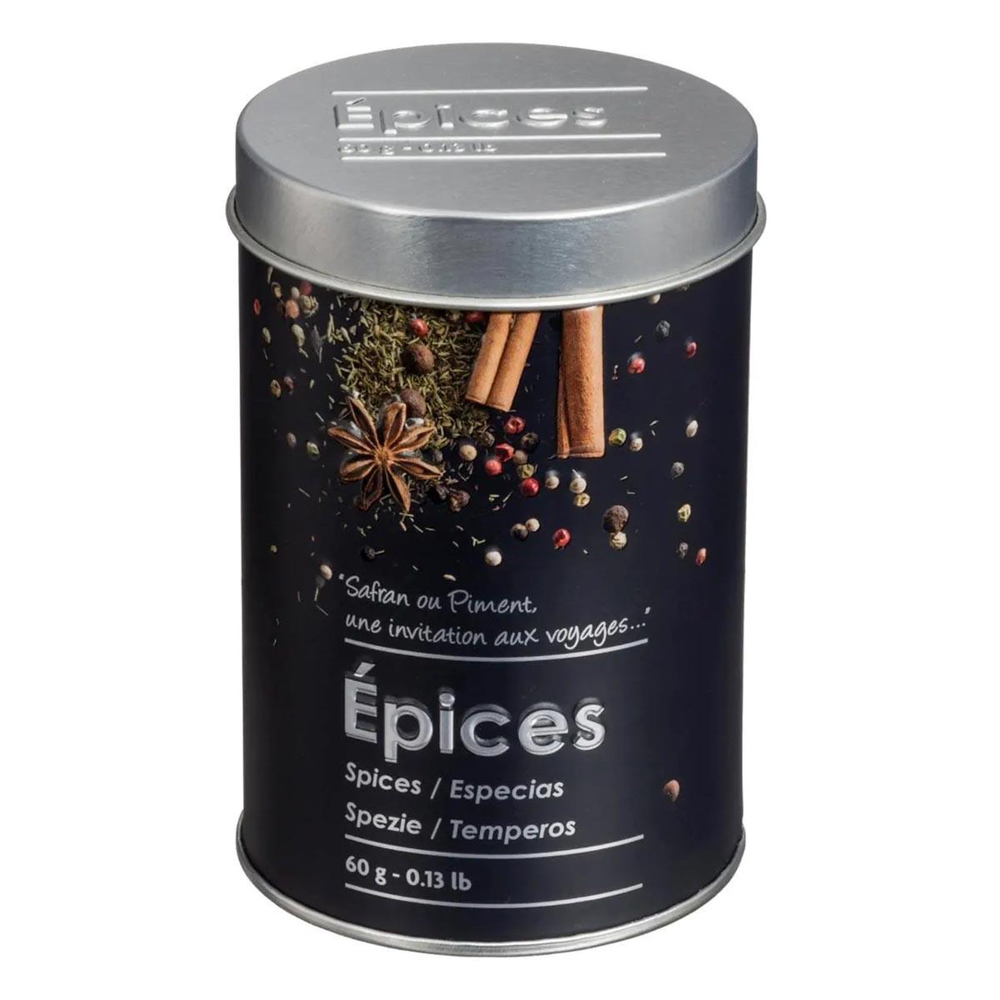 FIVE Boîte à épices saupoudreur  relief ii  10cm noir