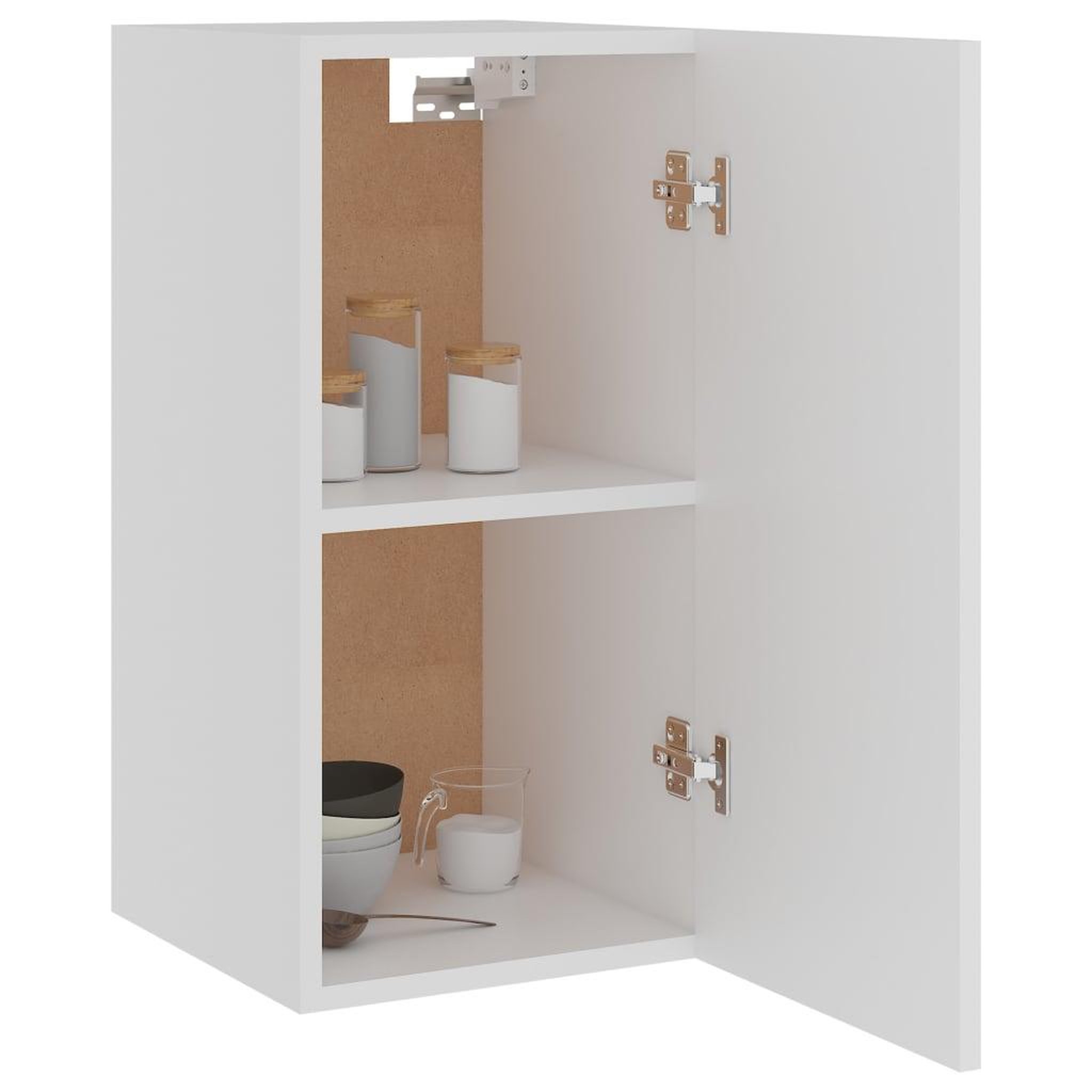 Voir la diapositive 4 : VIDAXL Armoire suspendue Blanc 29,5x31x60 cm Bois d'ingenierie