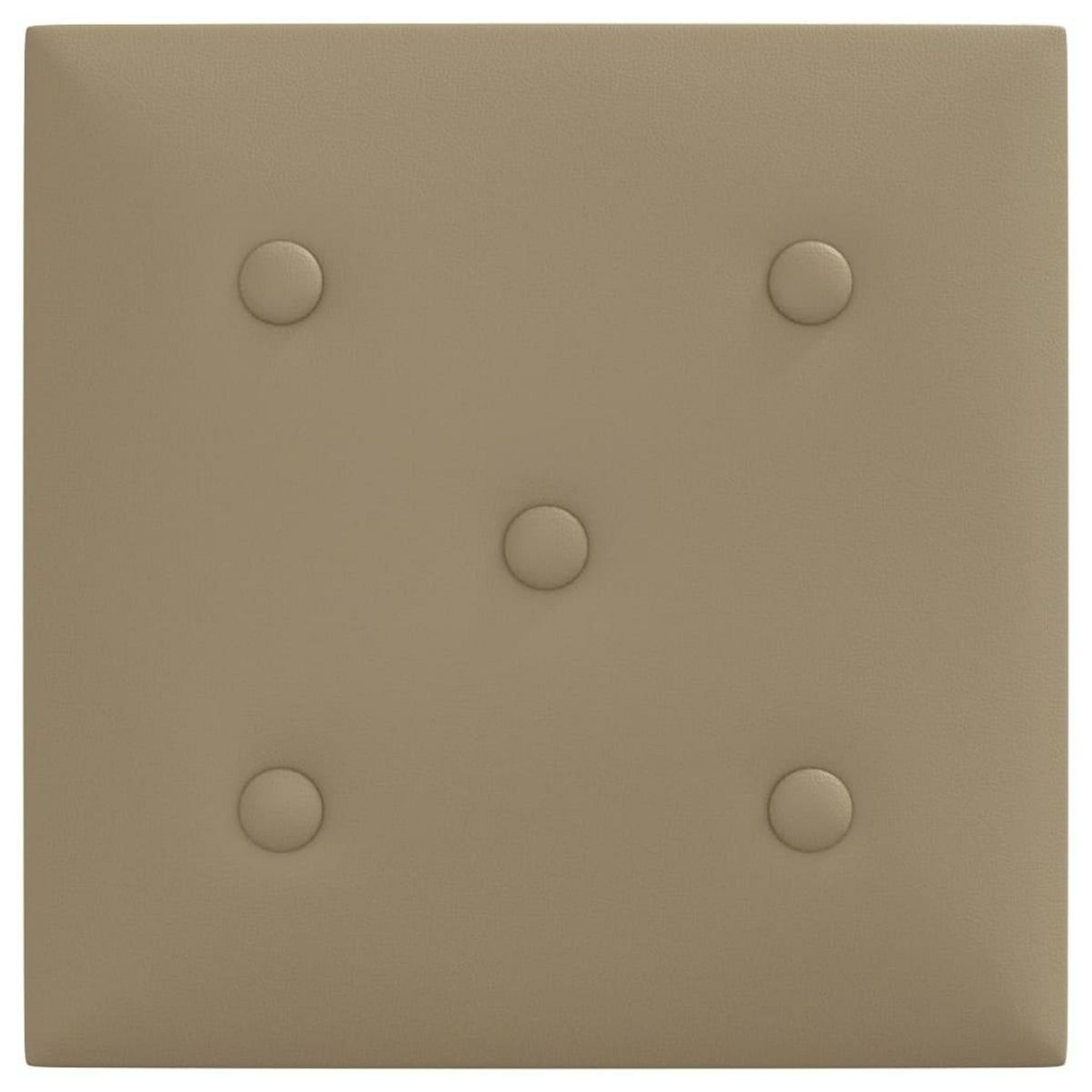 VIDAXL Panneaux muraux 12 pcs Cappuccino 30x30 cm Similicuir 1,08 m^2