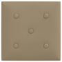 Voir la diapositive 5 : VIDAXL Panneaux muraux 12 pcs Cappuccino 30x30 cm Similicuir 1,08 m^2