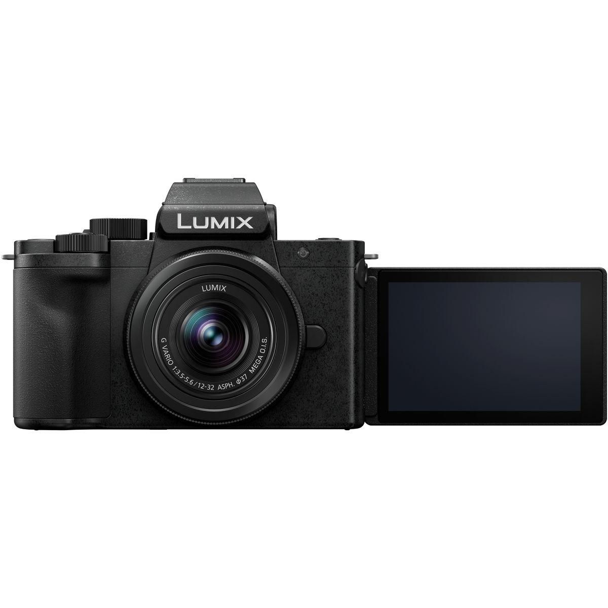 PANASONIC Appareil photo Hybride Lumix G100 noir + Optique 12-32mm